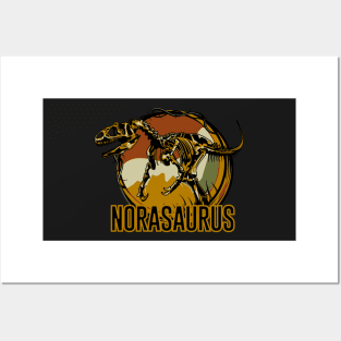 Norasaurus Nora Dinosaur T-Rex Posters and Art